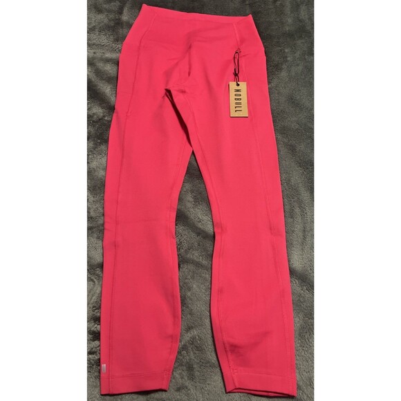 SMALL NOBULL High-Rise 7/8 Pocket Tight Workout Tights VVD Pink - Picture 1 of 7
